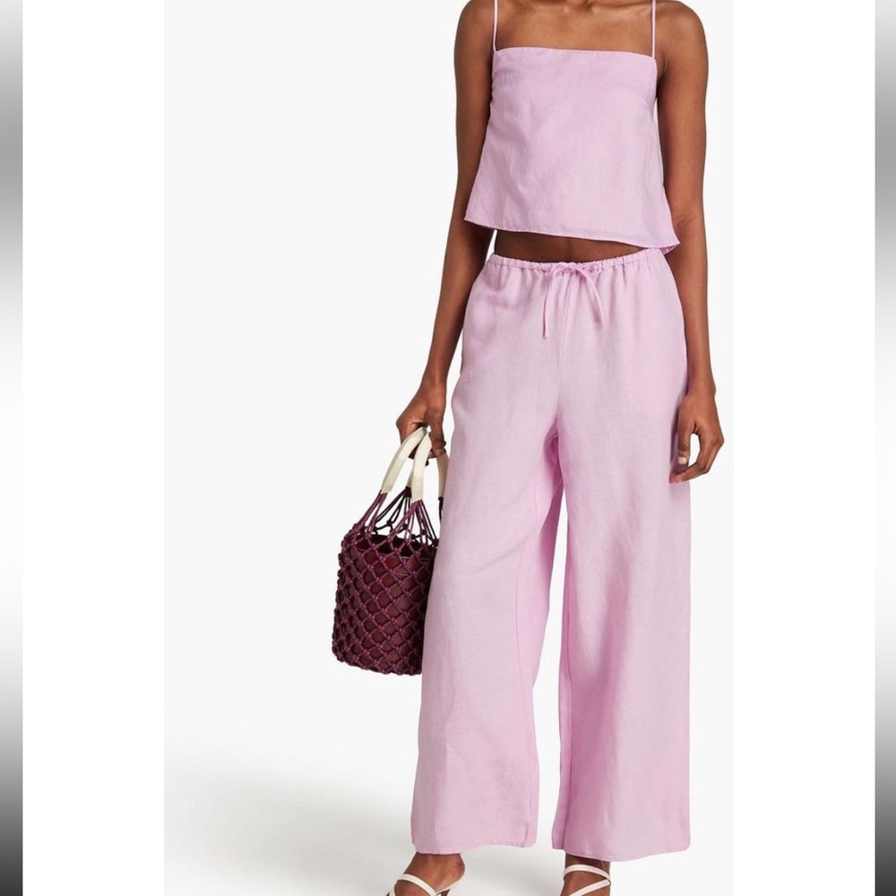 Onia linen pants pink new